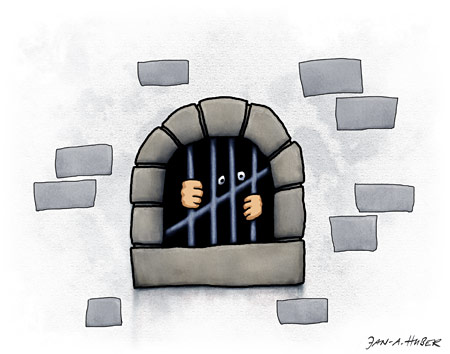 hinter Gittern