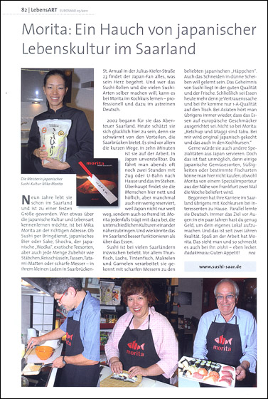 Artikel in der Euro Saar 05 | 2011 euro saar magazin ausgabe 05 2011 small