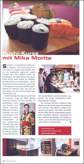Top-Magazin Saar Herbstausgabe 2010 top magazin herbst 2010 small